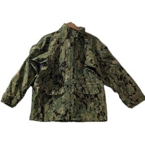 US Navy Type III NWU Digital Camo Working Parka Jacket Small Short AOR2
